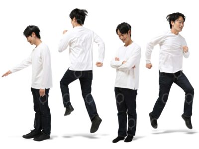 男性の動作素材