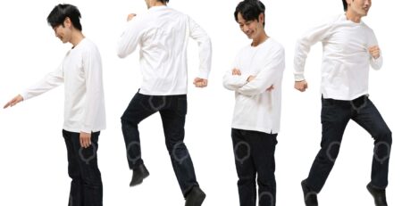 男性の動作素材