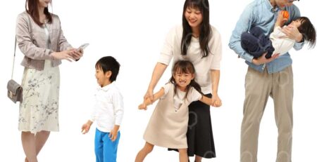 親子の人物切り抜き素材を100点追加｜sozaiya.com